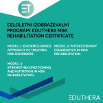 Eduthera certifikat rehabilitacije mišično-skeletnih stanj (eduthera msk rehabilitation certificate)