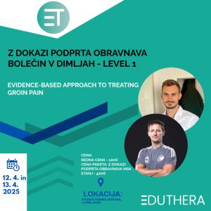 Z DOKAZI PODPRTA OBRAVNAVA BOLEČIN V DIMLJAH (Evidence-based approach to treating groin pain)