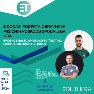 Izobraževanje 1 - Z dokazi podprta obravnava mišIčnih poškodb spodnjega uda