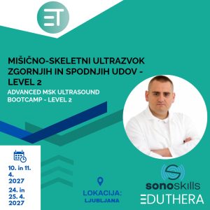 MIŠIČNO-SKELETNI ULTRAZVOK ZGORNJIH IN SPODNJIH UDOV – LEVEL 2