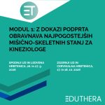 Modul 1 – Z dokazi podprta obravnava najpogostejših mišično-skeletnih stanj za kineziologe