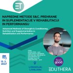 Edukacija 3: Prehrana in suplemetacija v rehabilitaciji mišično-skeletnih stanj